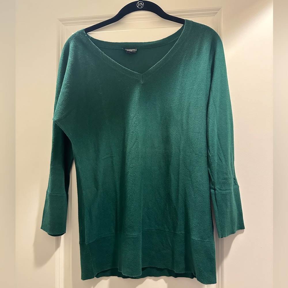Talbots pima cotton quarter sleeve light sweater